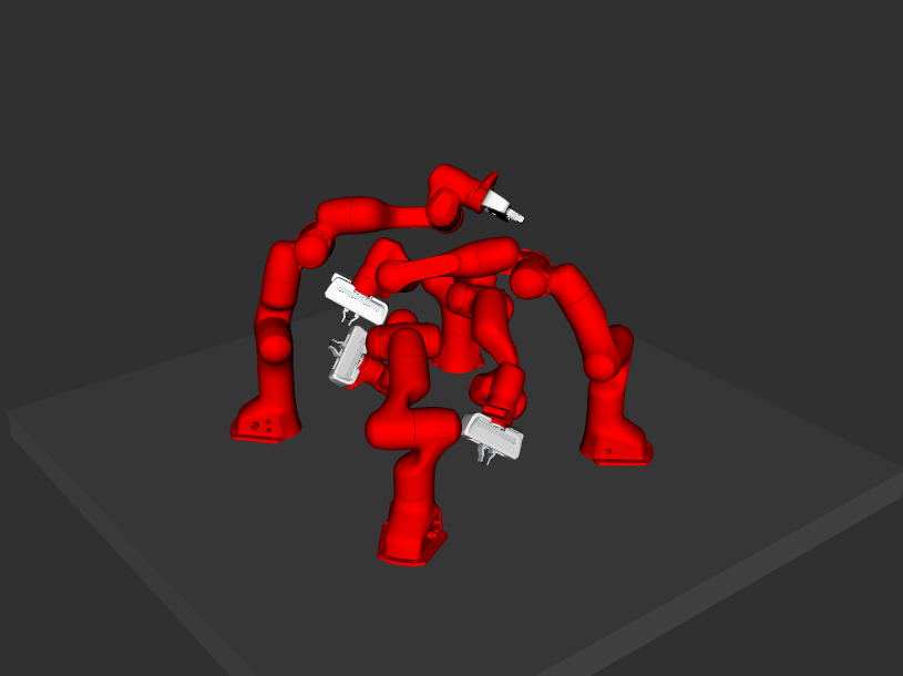 Four Panda Robots Setup